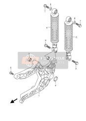 Bras oscillant arrière